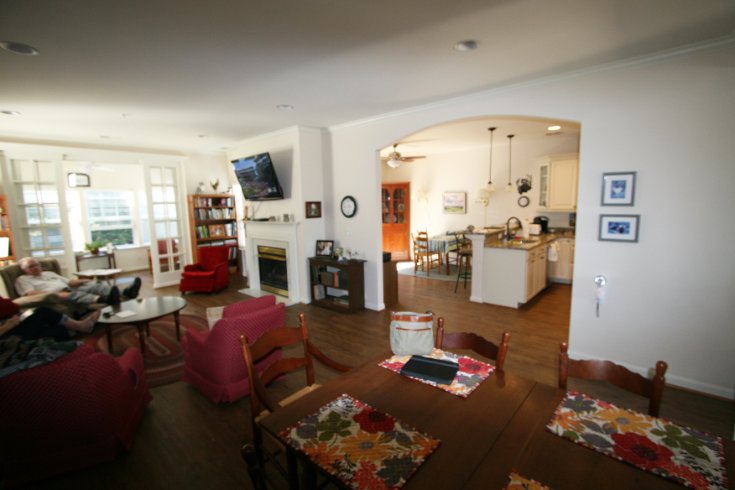 Archway into kitchen